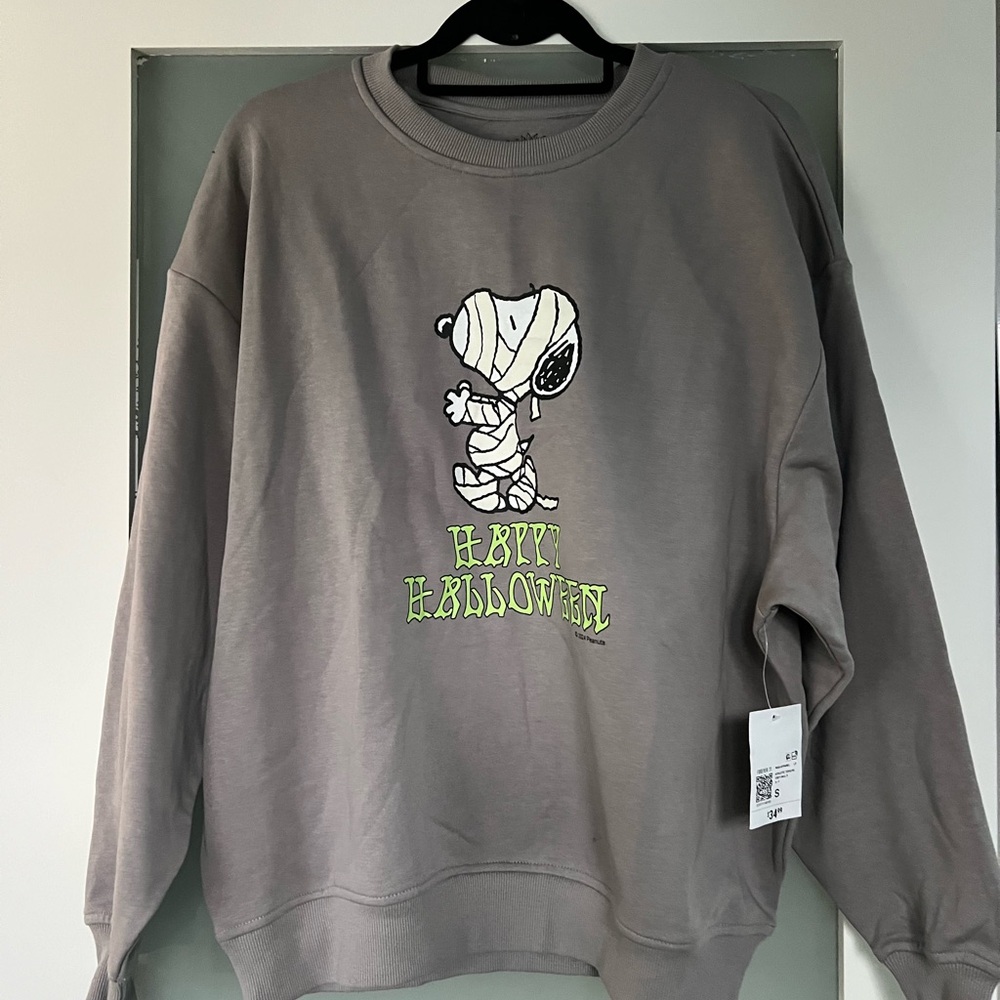 Snoopy over sized Gray Sweatshirt.